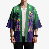 Mardi Gras Masquerade Mask Kimono NOLA Vibe - Wonder Print Shop