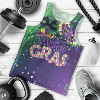 Mardi Gras Masquerade Mask Men Tank Top NOLA Vibe - Wonder Print Shop
