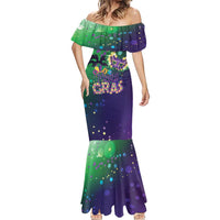 Mardi Gras Masquerade Mask Mermaid Dress NOLA Vibe - Wonder Print Shop