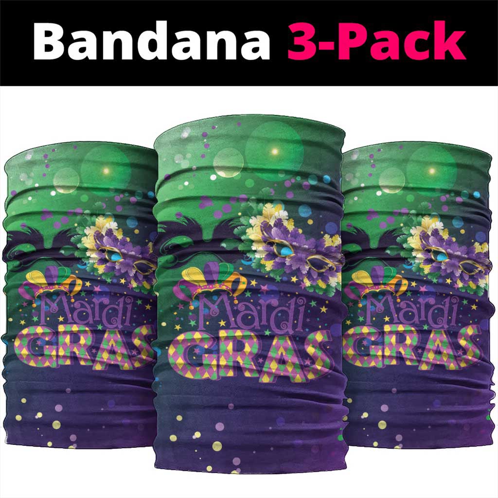 Mardi Gras Masquerade Mask Neck Gaiter NOLA Vibe - Wonder Print Shop
