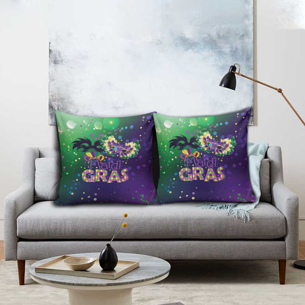 Mardi Gras Masquerade Mask Pillow Cover NOLA Vibe - Wonder Print Shop