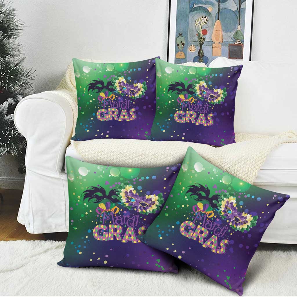 Mardi Gras Masquerade Mask Pillow Cover NOLA Vibe - Wonder Print Shop