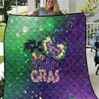 Mardi Gras Masquerade Mask Quilt NOLA Vibe - Wonder Print Shop