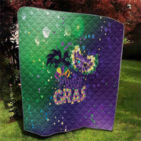 Mardi Gras Masquerade Mask Quilt NOLA Vibe - Wonder Print Shop
