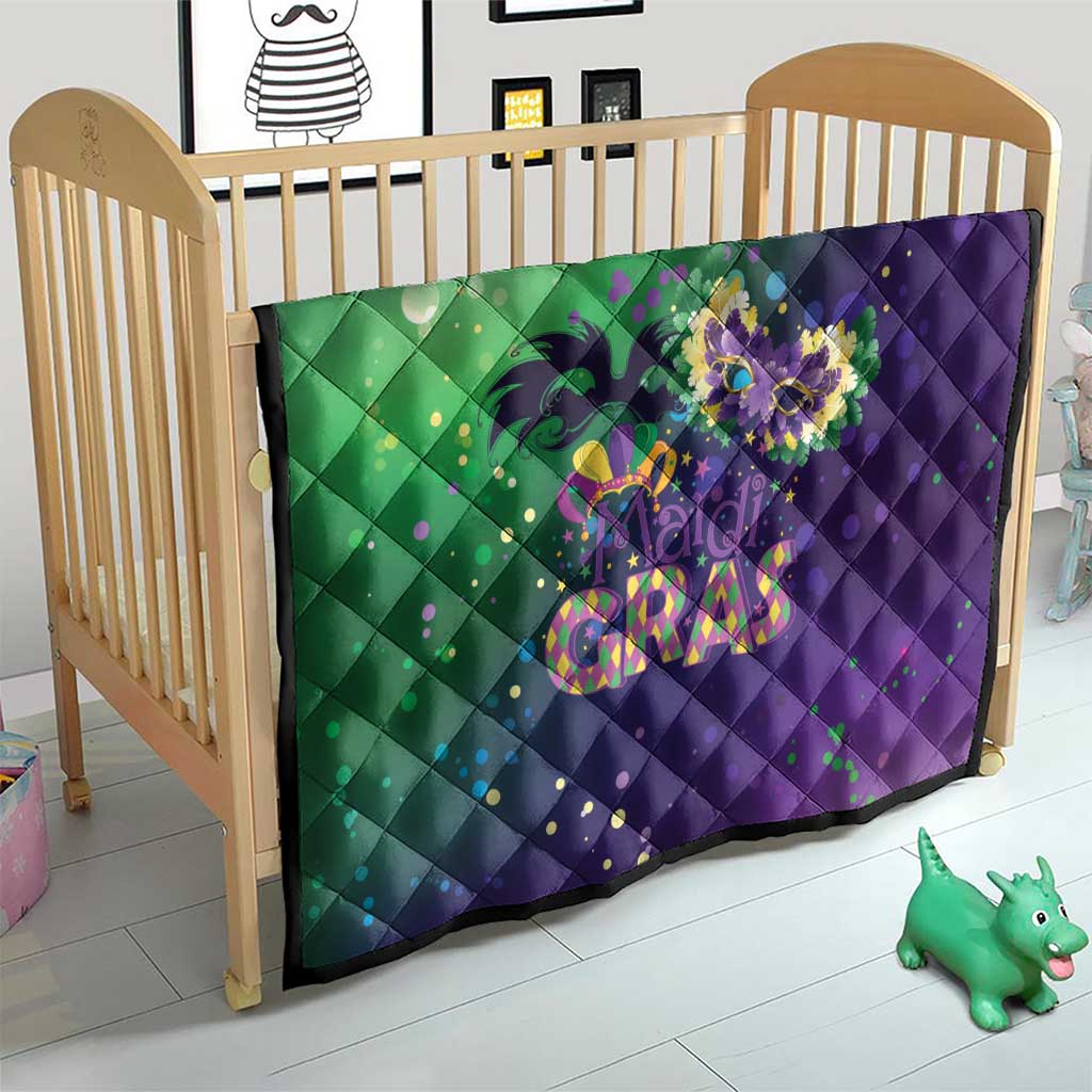 Mardi Gras Masquerade Mask Quilt NOLA Vibe - Wonder Print Shop