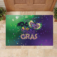Mardi Gras Masquerade Mask Rubber Doormat NOLA Vibe - Wonder Print Shop