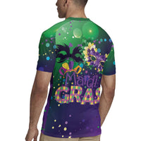 Mardi Gras Masquerade Mask Rugby Jersey NOLA Vibe - Wonder Print Shop