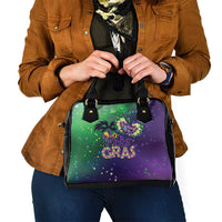 Mardi Gras Masquerade Mask Shoulder Handbag NOLA Vibe - Wonder Print Shop