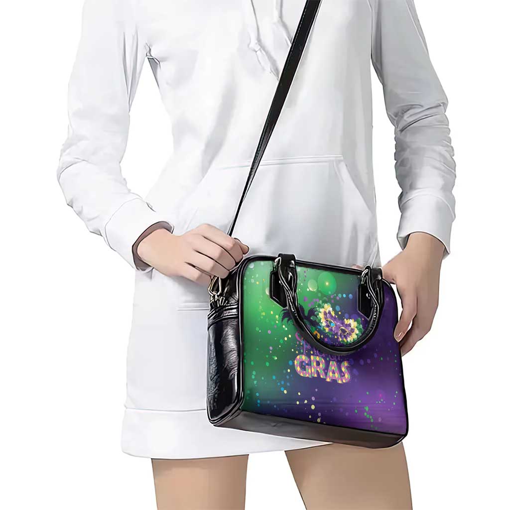 Mardi Gras Masquerade Mask Shoulder Handbag NOLA Vibe - Wonder Print Shop