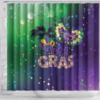Mardi Gras Masquerade Mask Shower Curtain NOLA Vibe - Wonder Print Shop