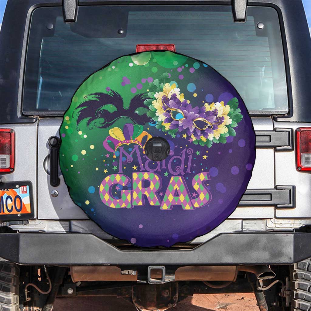 Mardi Gras Masquerade Mask Spare Tire Cover NOLA Vibe - Wonder Print Shop
