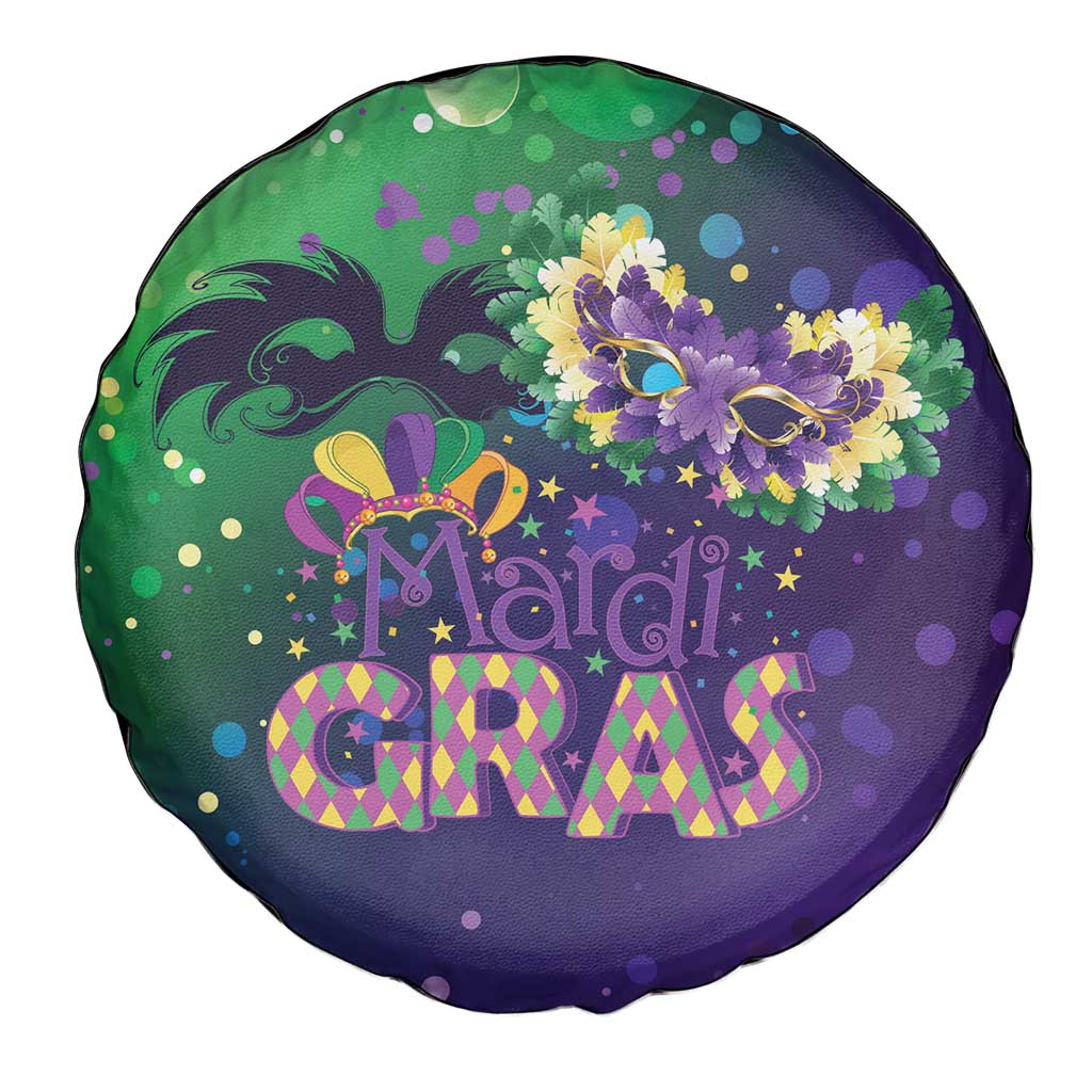 Mardi Gras Masquerade Mask Spare Tire Cover NOLA Vibe - Wonder Print Shop