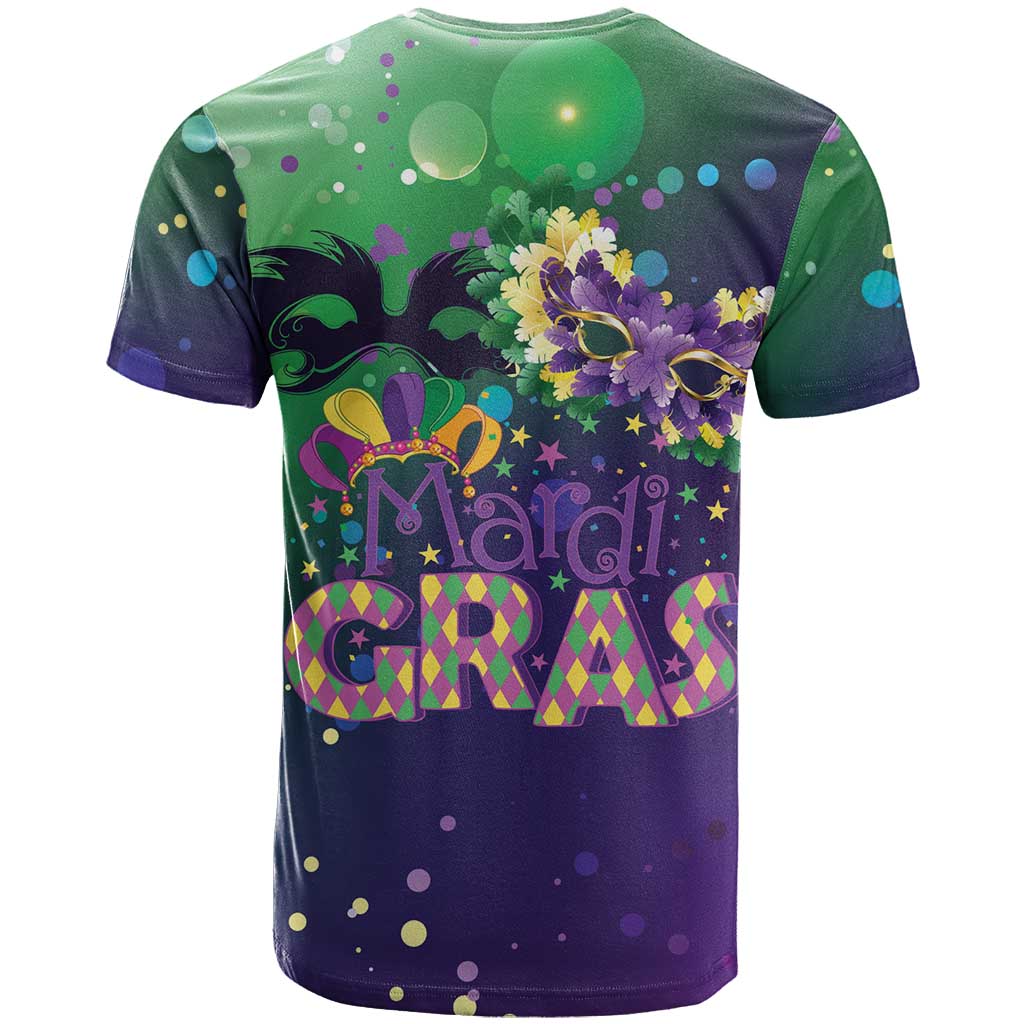 Mardi Gras Masquerade Mask T Shirt NOLA Vibe - Wonder Print Shop
