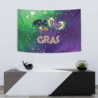 Mardi Gras Masquerade Mask Tapestry NOLA Vibe - Wonder Print Shop