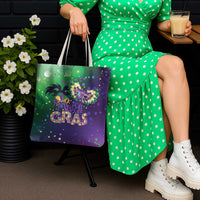 Mardi Gras Masquerade Mask Tote Bag NOLA Vibe - Wonder Print Shop