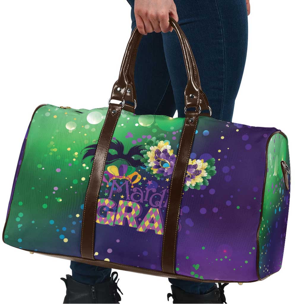 Mardi Gras Masquerade Mask Travel Bag NOLA Vibe - Wonder Print Shop