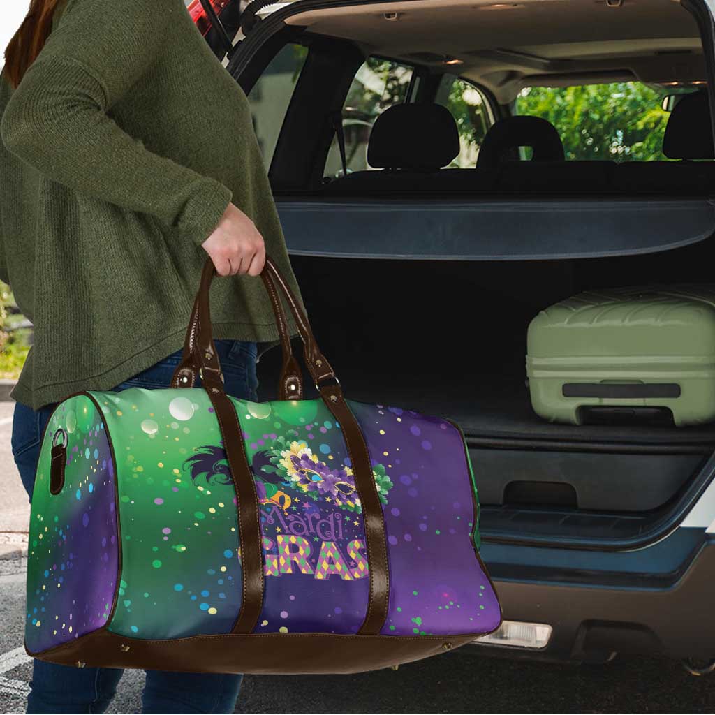 Mardi Gras Masquerade Mask Travel Bag NOLA Vibe - Wonder Print Shop
