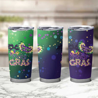 Mardi Gras Masquerade Mask Tumbler Cup NOLA Vibe - Wonder Print Shop