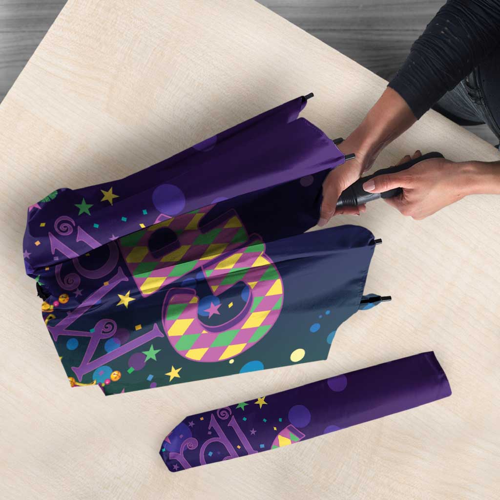 Mardi Gras Masquerade Mask Umbrella NOLA Vibe - Wonder Print Shop