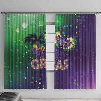 Mardi Gras Masquerade Mask Window Curtain NOLA Vibe - Wonder Print Shop