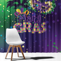 Mardi Gras Masquerade Mask Window Curtain NOLA Vibe - Wonder Print Shop
