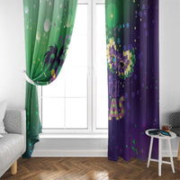 Mardi Gras Masquerade Mask Window Curtain NOLA Vibe - Wonder Print Shop