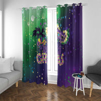 Mardi Gras Masquerade Mask Window Curtain NOLA Vibe - Wonder Print Shop