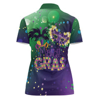 Mardi Gras Masquerade Mask Women Polo Shirt NOLA Vibe - Wonder Print Shop