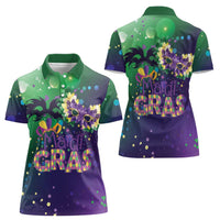 Mardi Gras Masquerade Mask Women Polo Shirt NOLA Vibe - Wonder Print Shop