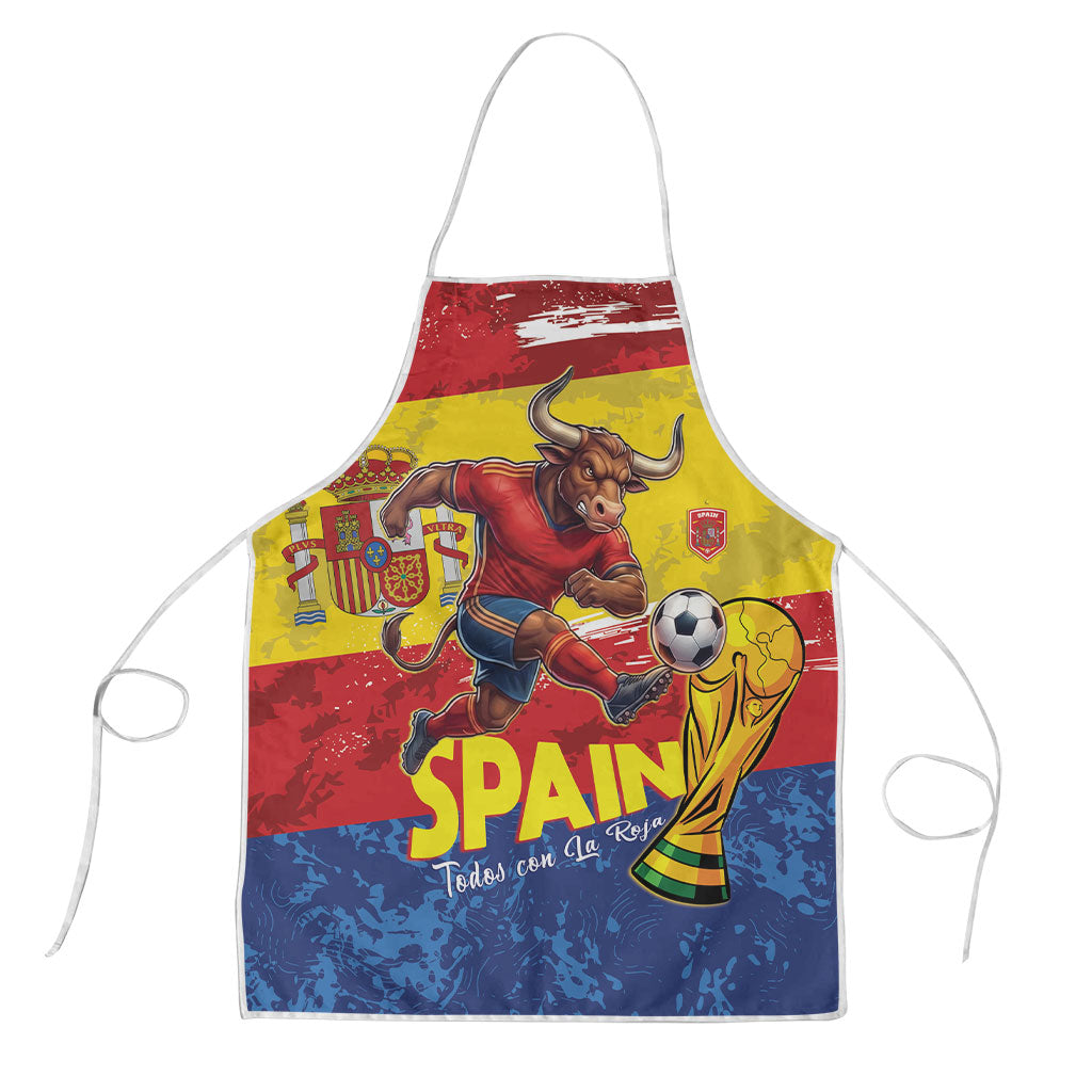 Spain National Football Apron Spanish Bull Trophy Todos con La Roja