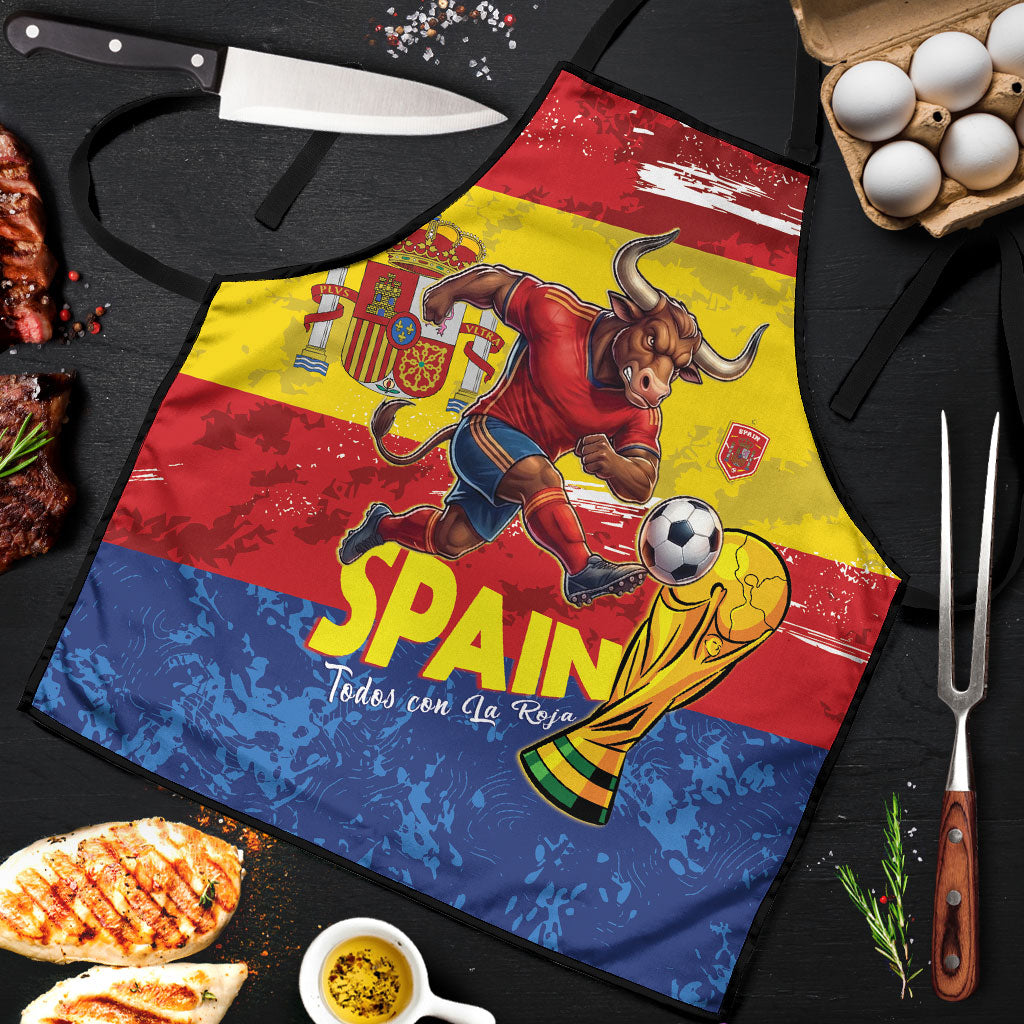 Spain National Football Apron Spanish Bull Trophy Todos con La Roja