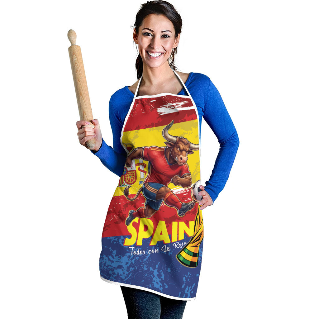 Spain National Football Apron Spanish Bull Trophy Todos con La Roja