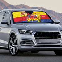 Spain National Football Auto Sun Shade Spanish Bull Trophy Todos con La Roja