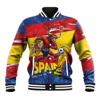 Spain National Football Custom Baseball Jacket Spanish Bull Trophy Todos con La Roja