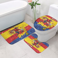 Spain National Football Bathroom Set Spanish Bull Trophy Todos con La Roja