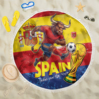 Spain National Football Beach Blanket Spanish Bull Trophy Todos con La Roja