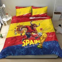 Spain National Football Bedding Set Spanish Bull Trophy Todos con La Roja
