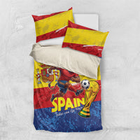 Spain National Football Bedding Set Spanish Bull Trophy Todos con La Roja