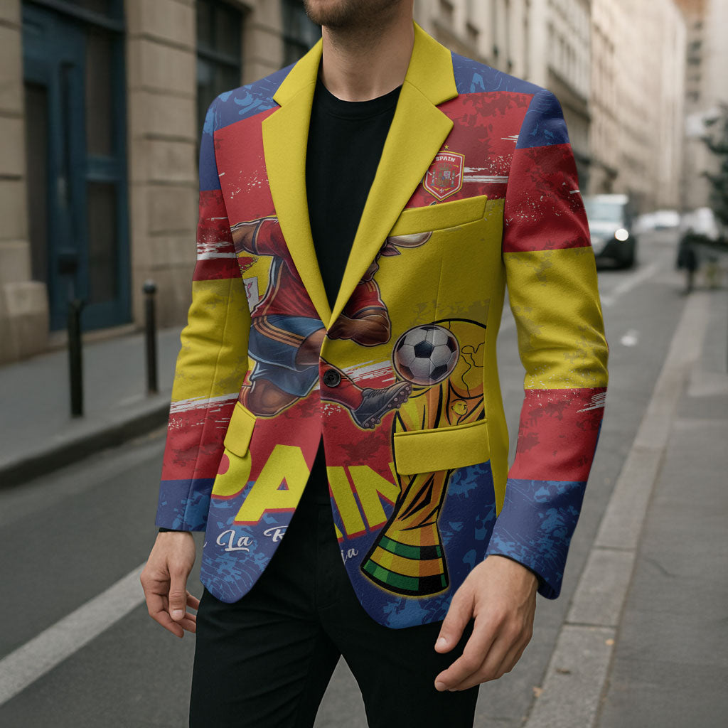 Spain National Football Custom Blazer Spanish Bull Trophy Todos con La Roja
