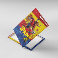 Spain National Football Canvas Wall Art Spanish Bull Trophy Todos con La Roja