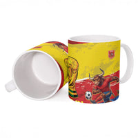 Spain National Football Ceramic Mug Spanish Bull Trophy Todos con La Roja