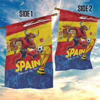 Spain National Football Garden Flag Spanish Bull Trophy Todos con La Roja