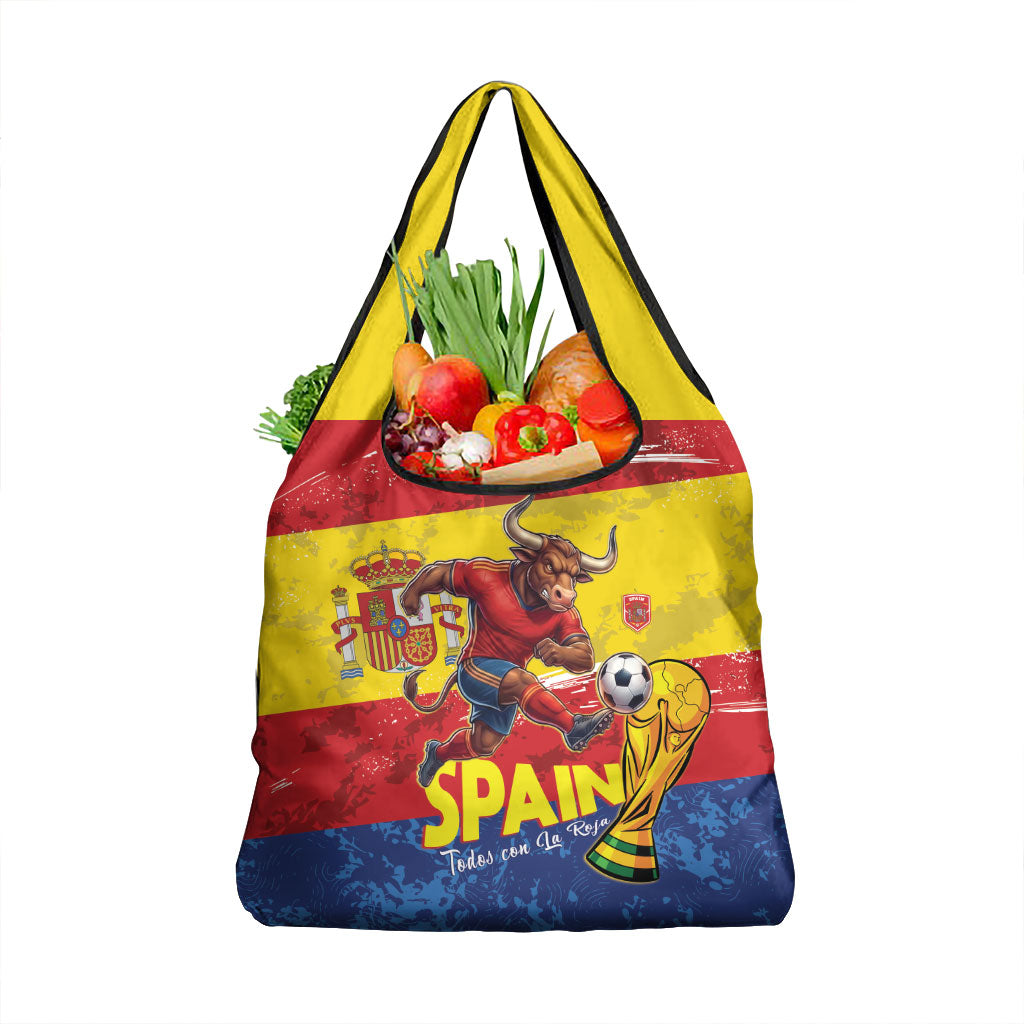 Spain National Football Grocery Bag Spanish Bull Trophy Todos con La Roja