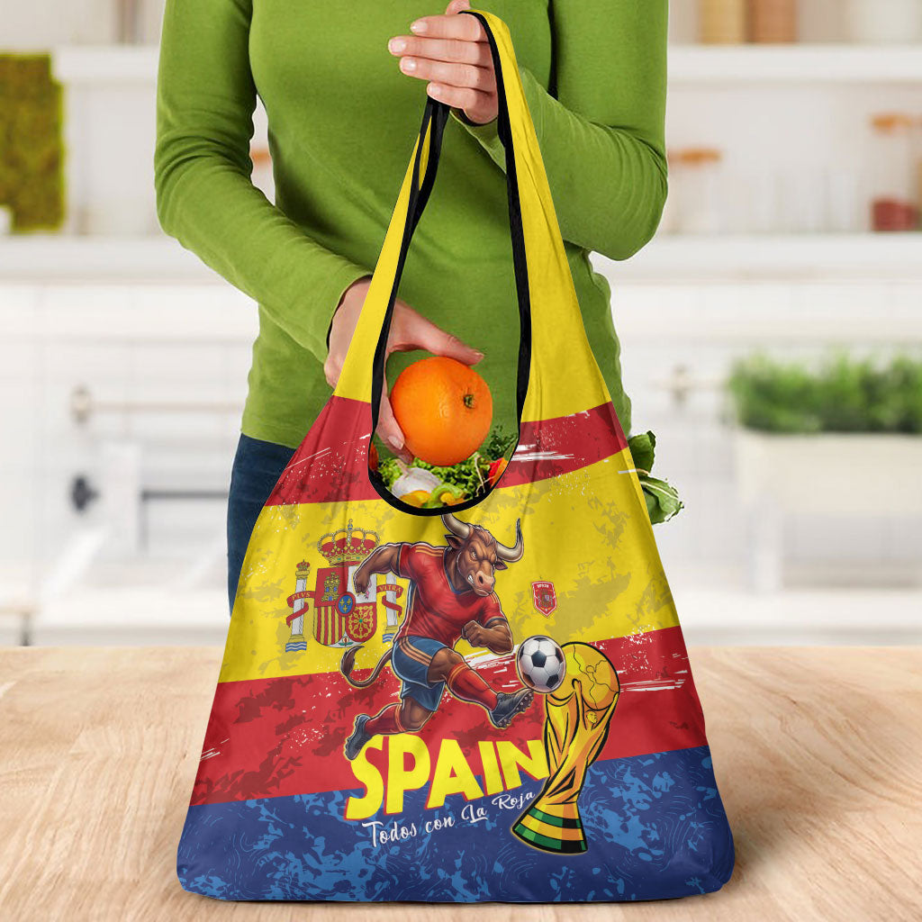 Spain National Football Grocery Bag Spanish Bull Trophy Todos con La Roja