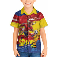 Spain National Football Custom Hawaiian Shirt Spanish Bull Trophy Todos con La Roja