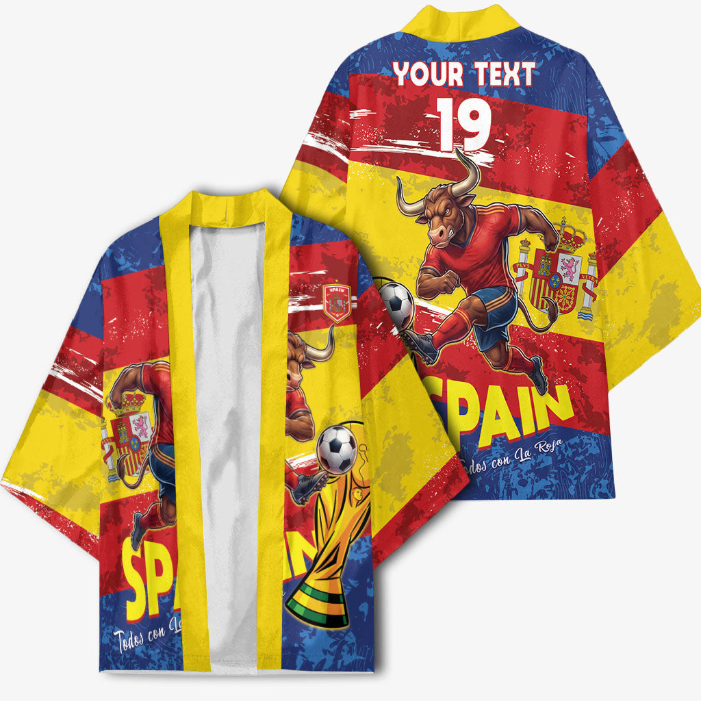 Spain National Football Custom Kimono Spanish Bull Trophy Todos con La Roja