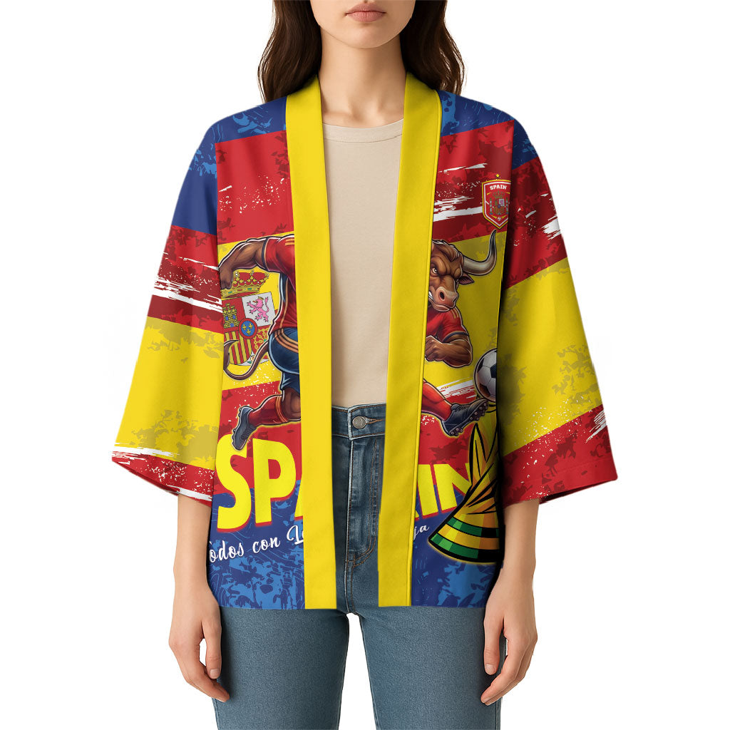 Spain National Football Custom Kimono Spanish Bull Trophy Todos con La Roja
