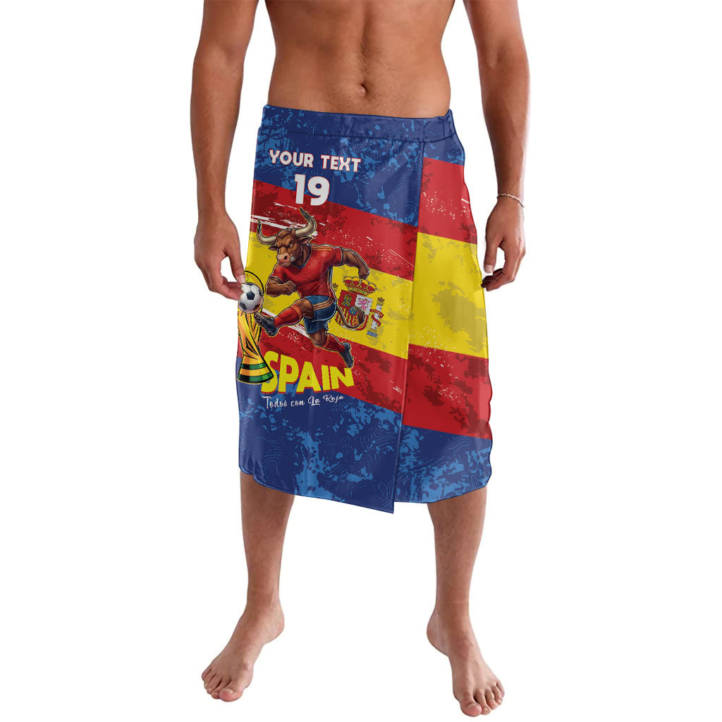 Spain National Football Custom Lavalava Spanish Bull Trophy Todos con La Roja
