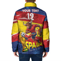 Spain National Football Custom Padded Jacket Spanish Bull Trophy Todos con La Roja