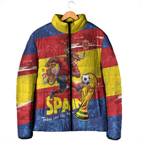 Spain National Football Custom Padded Jacket Spanish Bull Trophy Todos con La Roja